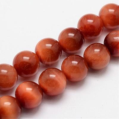 Natural Tiger Eye Bead Strands G-O155-01A-8mm-1