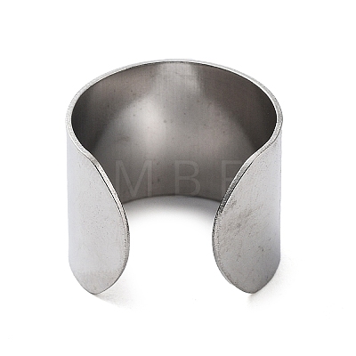 304 Stainless Steel Cuff Rings STAS-M333-04C-P-1