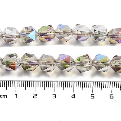 Electroplate Glass Beads Strands EGLA-P057-01A-HP06-1
