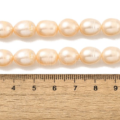 Natural Cultured Freshwater Pearl Beads Strands PEAR-I007-01E-05B-1