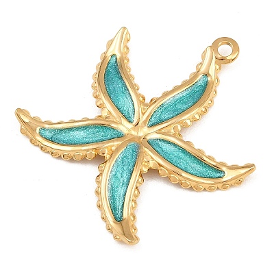 304 Stainless Steel Enamel Pendants SA-CBA033B-03G-05-1