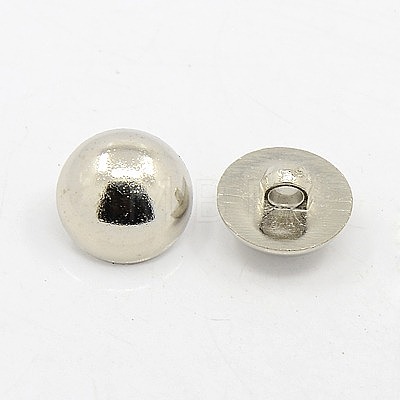 1-Hole Plating Acrylic Shank Button X-BUTT-D005-01-1