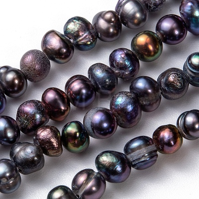 Natural Cultured Freshwater Pearl Beads Pearl Beads Strands PEAR-R012-04-1