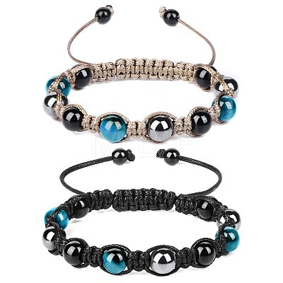 Braided Bead Bracelets PW-WG85892-03-1