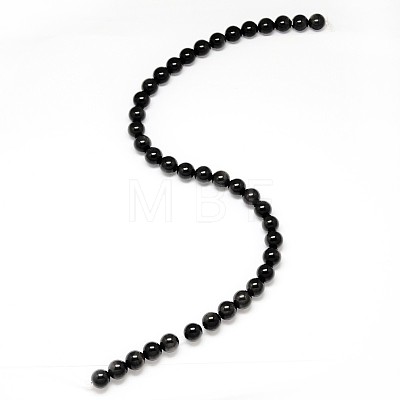 Grade AA Natural Obsidian Round Beads Strands G-L275-03-10mm-1