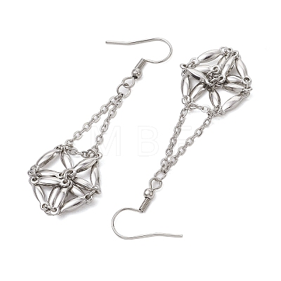 Anti-Tarnish 304 Stainless Steel Earring Hooks with Tray EJEW-JE06135-02-1