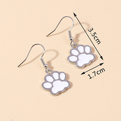 Zinc Alloy Enamel Dangle & Drop Earrings FS-WGC3D93-04-1