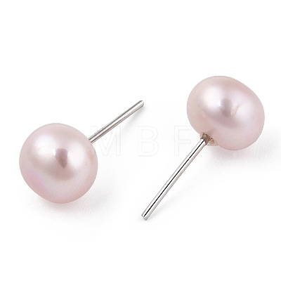 Natural Pearl Stud Earrings PEAR-N020-07C-1