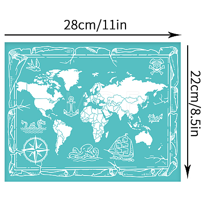 Self-Adhesive Silk Screen Printing Stencil DIY-WH0338-085-1