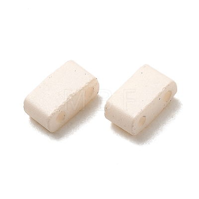 2-Hole Baking Paint Glass Seed Beads SEED-S023-17B-36-1