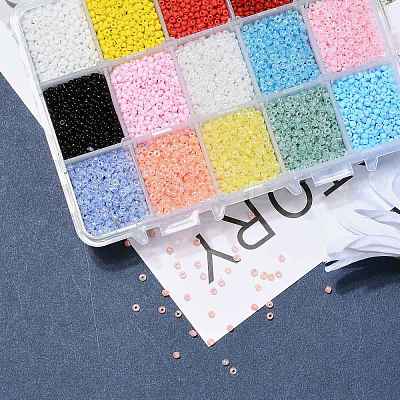 375G 15 Colors Glass Seed Beads SEED-JP0004-02-2mm-1