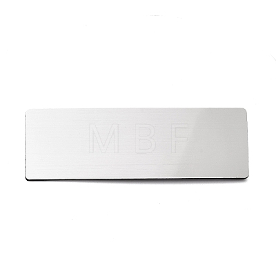 Plastic Blank Name Badge ID Tag with Iron Pins KY-D024-01D-1