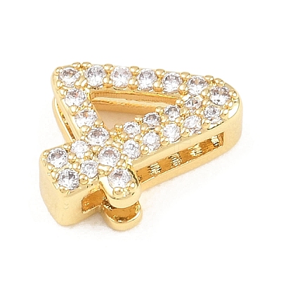 Brass Micro Pave Cubic Zirconia Pendants KK-B167-22G-4-1