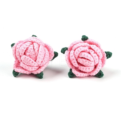 Cotton Knitting Artificial Flower DIY-P082-01C-1