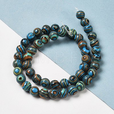 Synthetic Malachite Dyed Beads Strands G-P507-02A-07-1