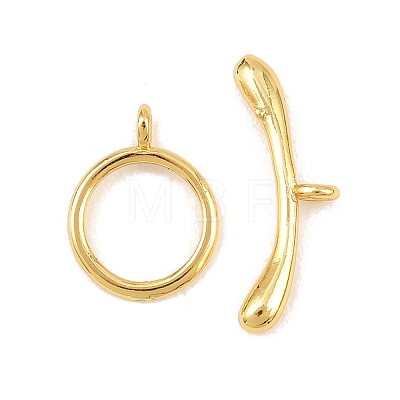 Ring Brass Toggle Clasps KK-G548-39-1
