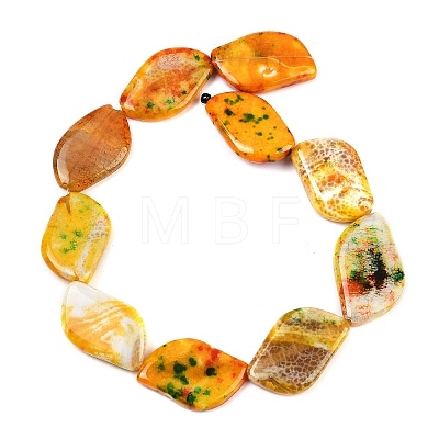 Dyed Natural Agate Beads Strands G-U029-I01-1