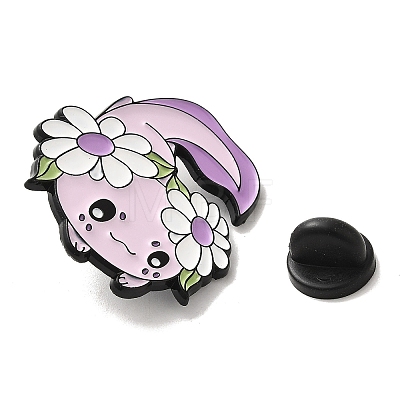 Salamander Flower Alloy Enamel Pins JEWB-B014-03E-1