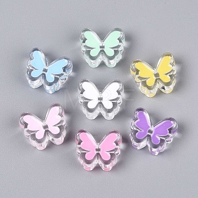 Transparent Acrylic Beads ACRC-T013-03-1