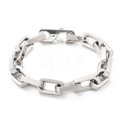 304 Stainless Steel Link Chain Bracelets for Women Men BJEW-A031-06P-1