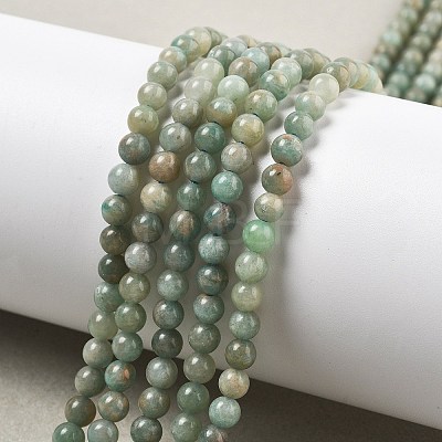 Natural Amazonite Beads Strands X-G-K068-03-4mm-A-1