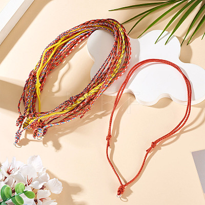 12Pcs 12 Colors Polyester & Spandex Cord Necklace Making AJEW-TAC00070-1