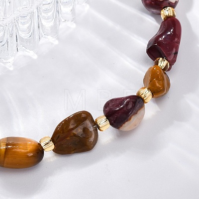 Natural Mookaite Beaded Bracelets for Women G-P563-07P-06-1