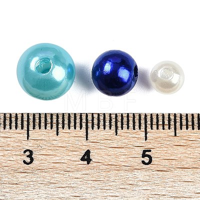 ABS Plastic Imitation Pearl Beads KY-G030-01E-1