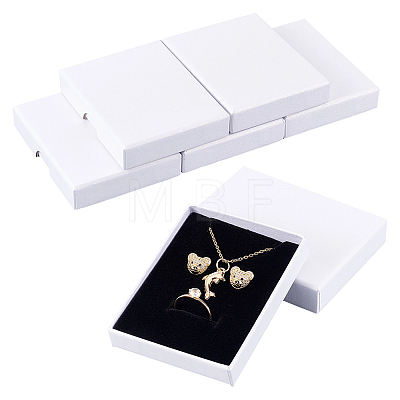 6Pcs Paper Jewelry Set Gift Packing Boxes CON-PH0003-83A-02-1
