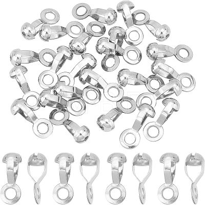  24Pcs 304 Stainless Steel Ball Chain Connectors STAS-NB0001-25-1