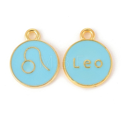 Alloy Enamel Pendants ENAM-S124-01B-16G-1