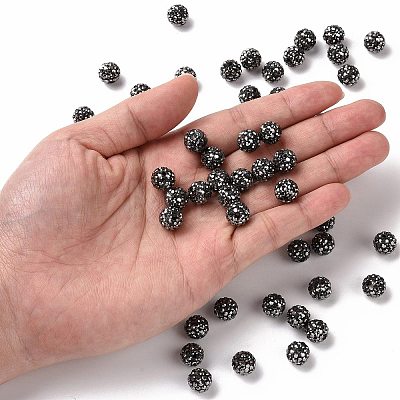 Pave Disco Ball Beads RB-A130-10mm-8-1