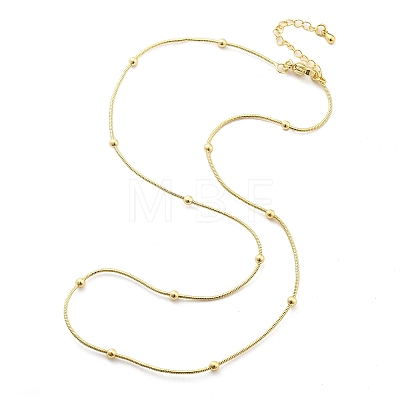 Brass Satellite Chains Necklaces for Women NJEW-D302-16G-1