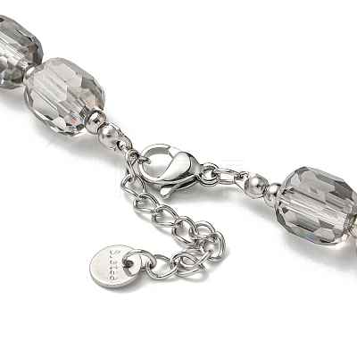 Glass Beaded Necklaces NJEW-K259-04-1