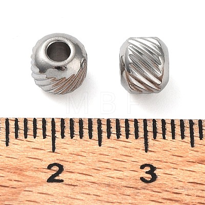 303 Stainless Steel Beads STAS-Q302-03E-P-1