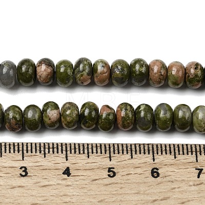 Natural Unakite Beads Strands G-A280-A20-01-1