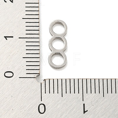 Non-Tarnish 304 Stainless Steel Connector Charms STAS-G318-06P-1