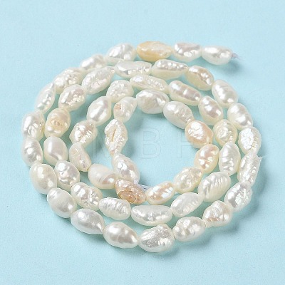 Natural Keshi Pearl Beads Strands PEAR-E018-66-1