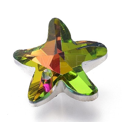 Faceted Glass Charms GLAA-H101-A-11-1