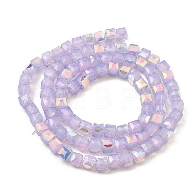 Baking Painted Glass Beads Strands DGLA-D001-05A-1