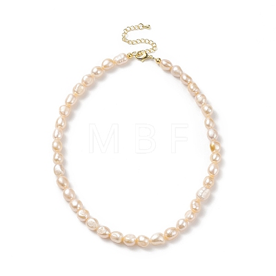 Natural Pearl Beaded Necklaces for Women NJEW-JN04107-03-1