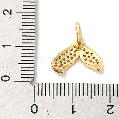 Brass Cubic Zirconia Pendants KK-M278-10G-01-1