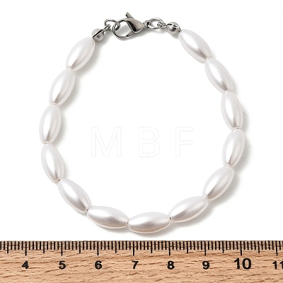 Plastic Pearl Beaded Bracelets for Women BJEW-L716-01P-1