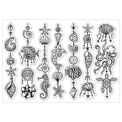 Custom PVC Plastic Clear Stamps DIY-WH0618-0172-1