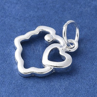 925 Sterling Silver Chinese Zodiac Outline Charms STER-P066-02S-12-1