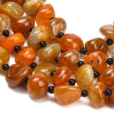 Natural Dragon Veins Agate Beads Strands GG-L001-I01-01A-1
