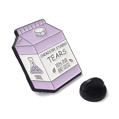 Tears Milk Box Enamel Pins JEWB-M044-04C-EB-1