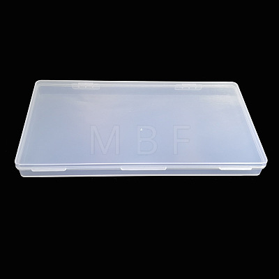 Transparent Plastic Storage Box CON-WH0070-10A-1