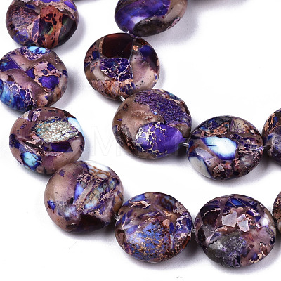 Natural Imperial Jasper Beads Strands G-S355-87D-03-1