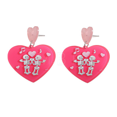 Acrylic Stud Earrings FS-WG4C131-02-1